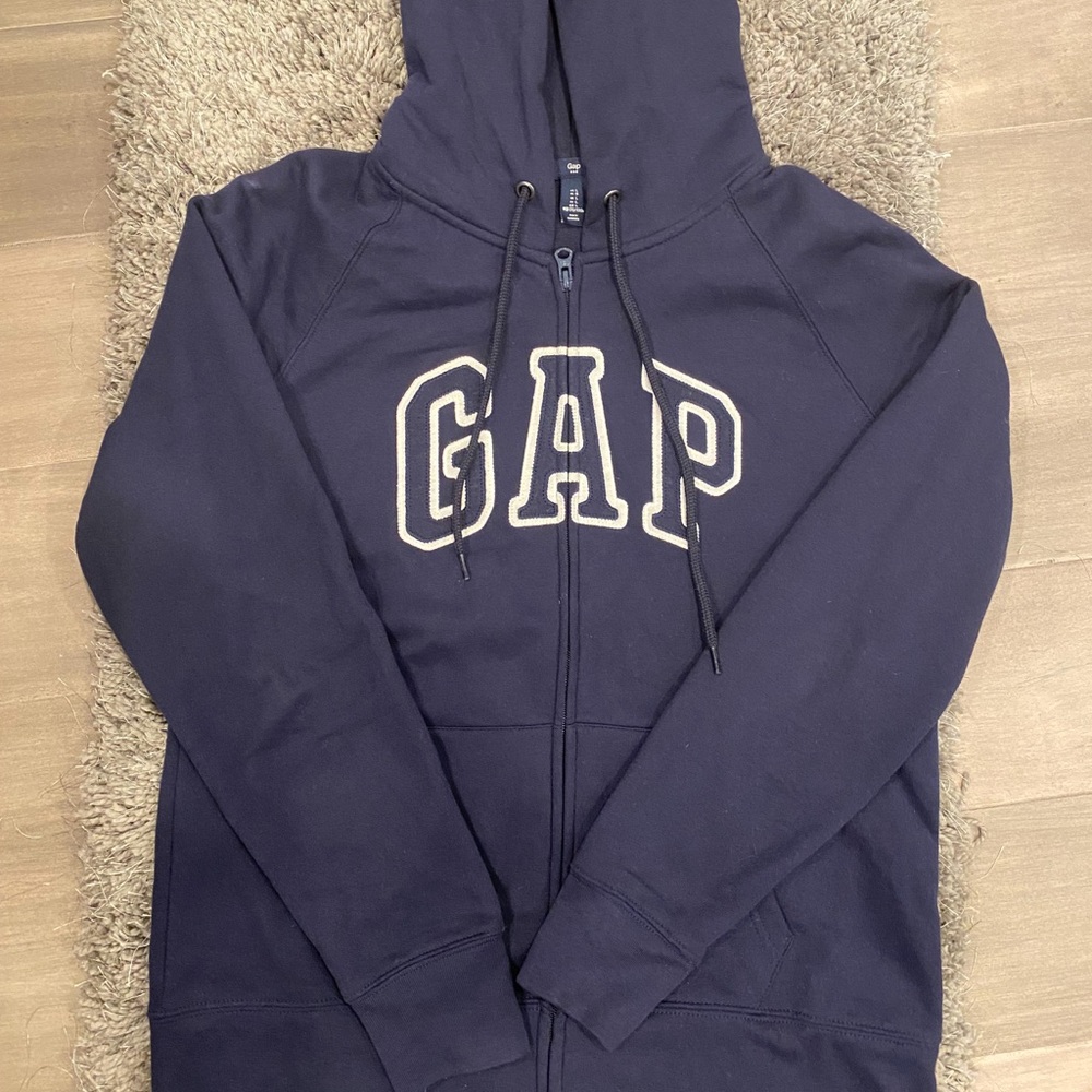 GAP Navy Blue Zip-Up Hoodie